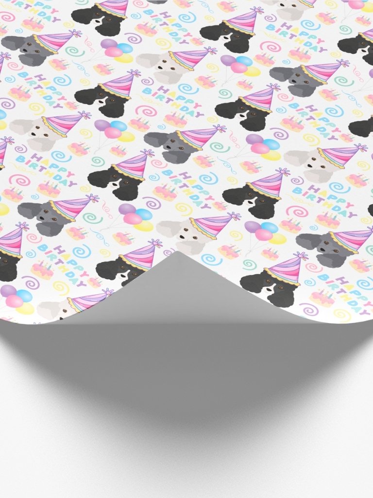 Parti Poodle Birthday Wrapping Paper product image (2)