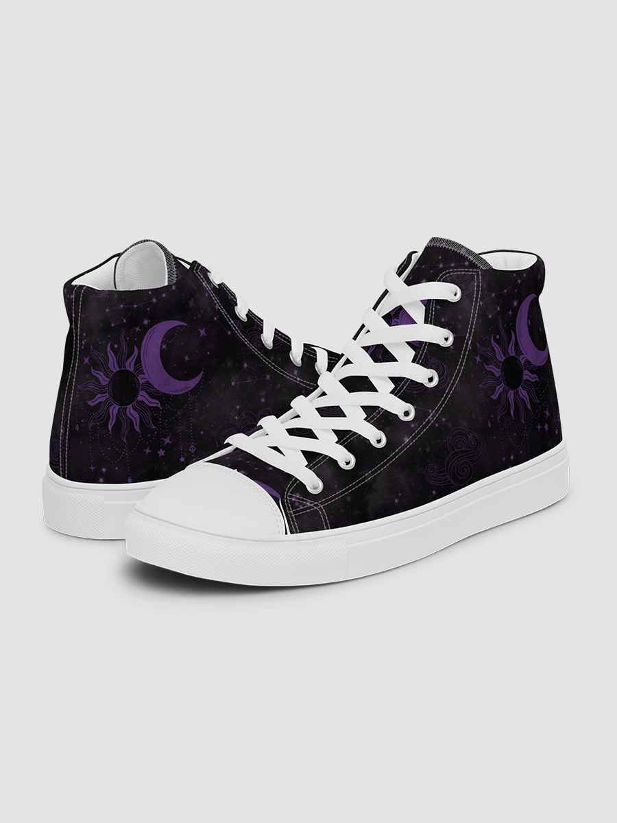 Moon and Sun Women's High Top Canvas Shoes product image (4)