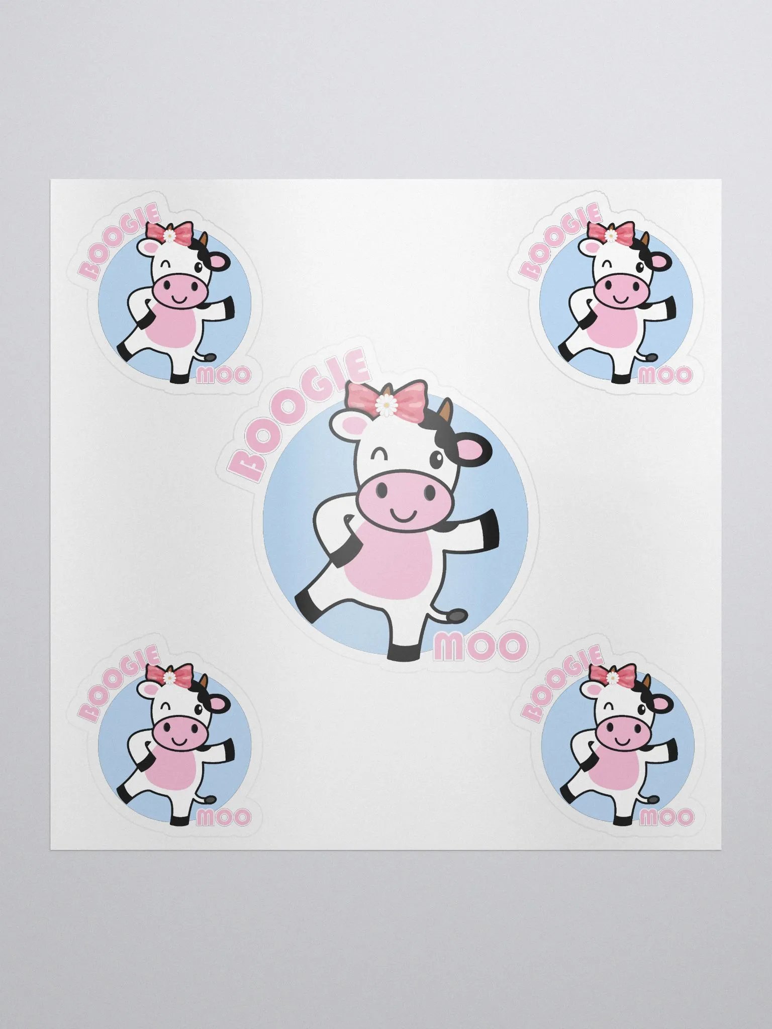 Boogie_Moo Kiss Cut Sticker product image (1)