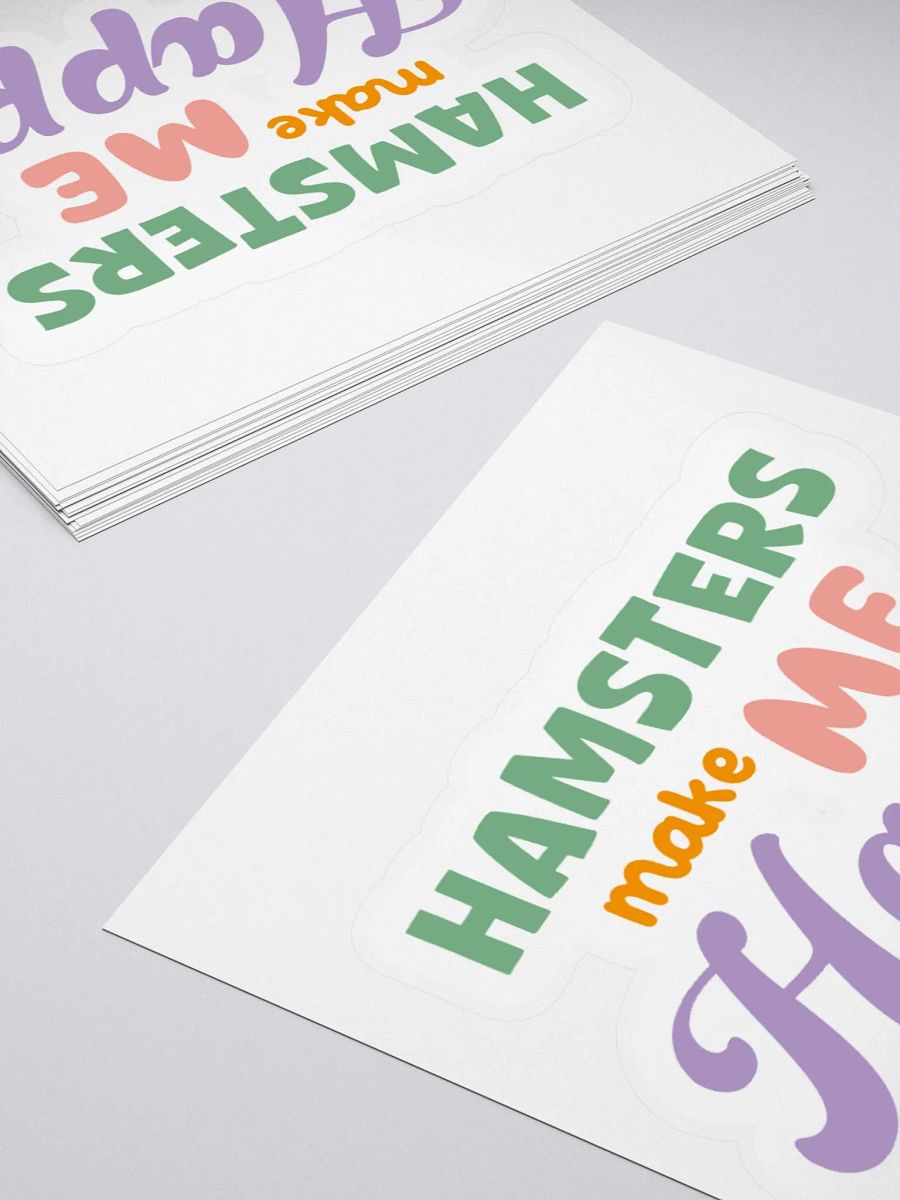 Hamsters Make Me Happy Sticker product image (4)
