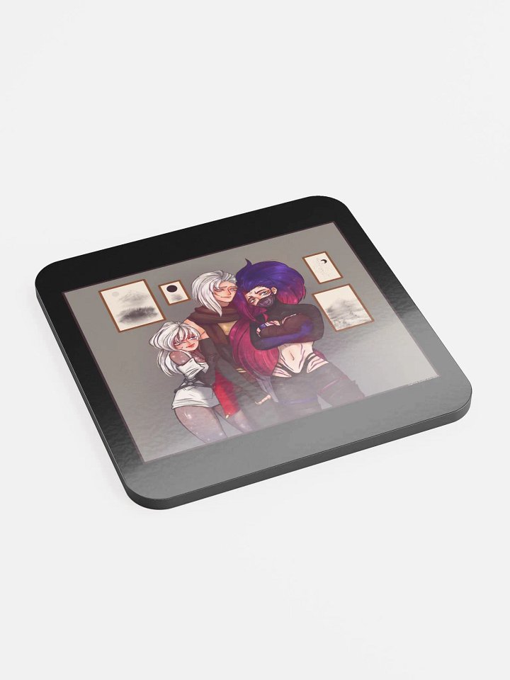 Rennalia's Family Glossed Cork Coaster product image (2)