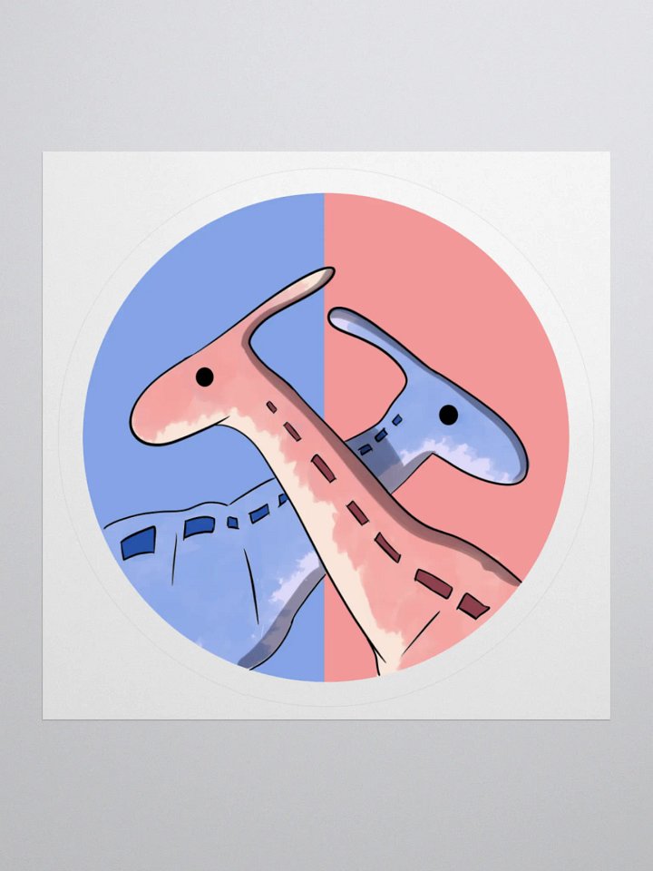 Cross Necked Parasuars Sticker product image (2)