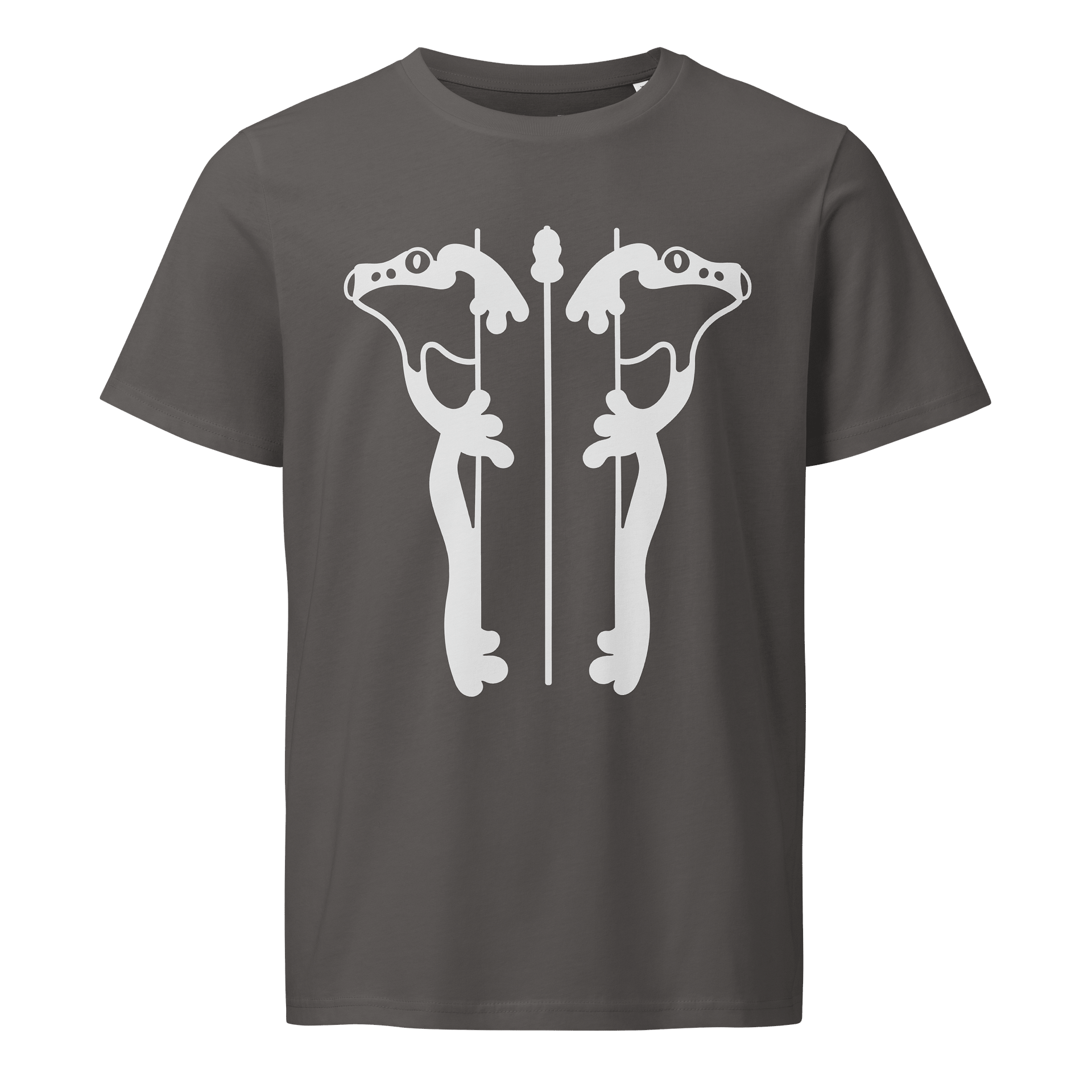 Mirrored Frog Unisex Organic T-Shirt – Nature-Inspired Eco-Friendly Streetwear product image (3)