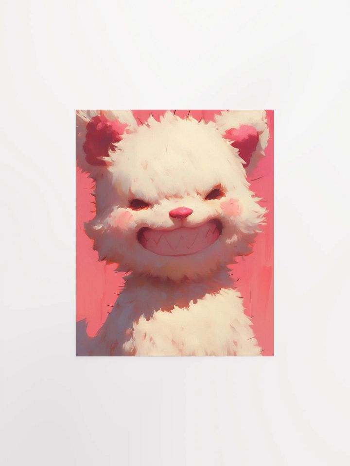 Whimsical Bear Grin Poster product image (1)