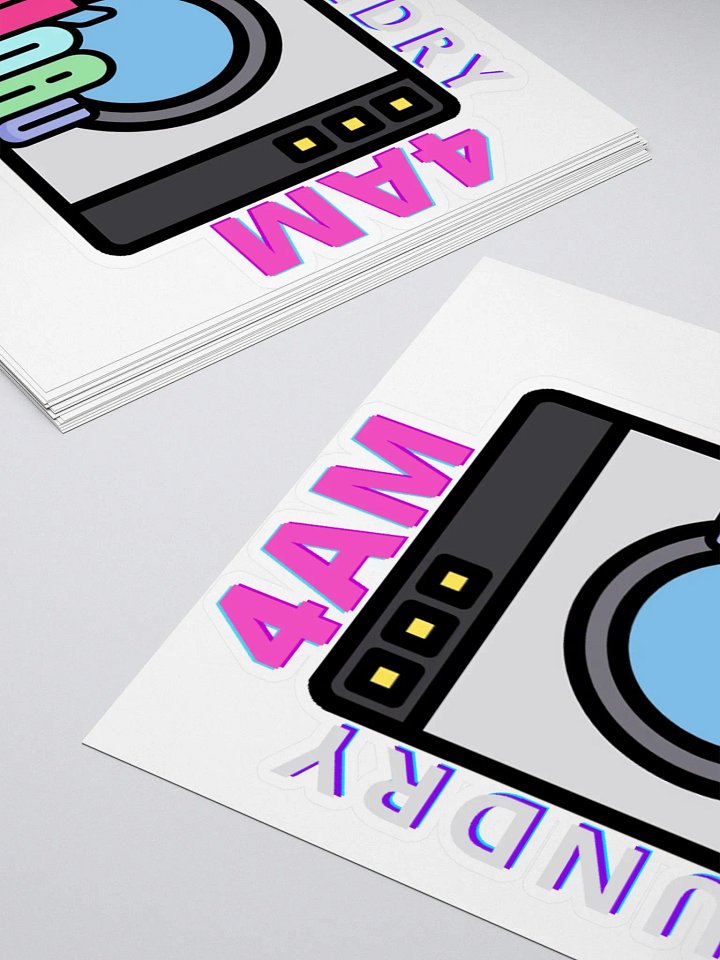 Laundry Logo Sticker (3