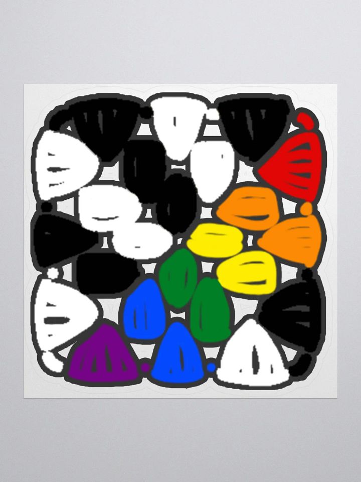 Loop Together Straight Ally Pride Sticker product image (1)