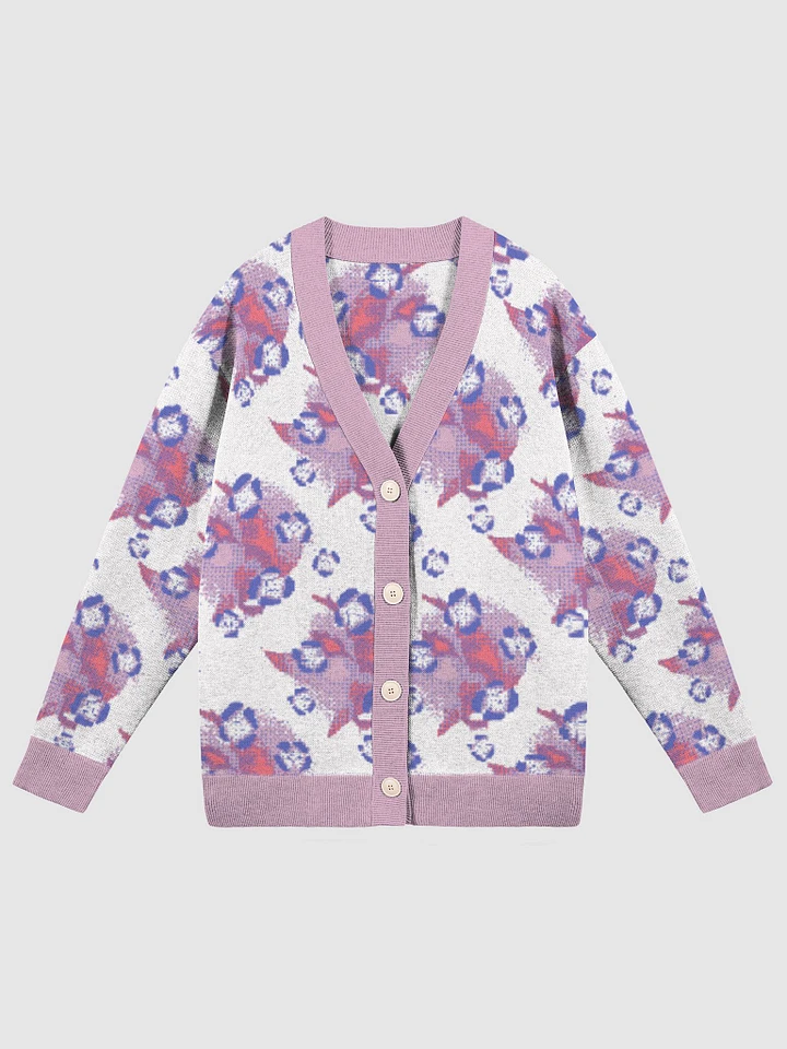 Blue Flowers on Pink Cardigan product image (3)