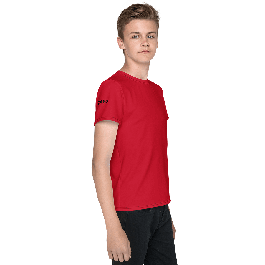 Red Fusion Youth Crew Neck Tee product image (4)
