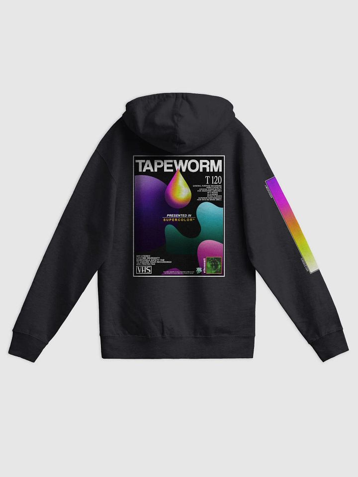 videovomit TAPEWORM VHS zipper backprint hoodie product image (2)