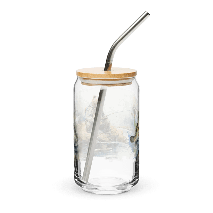 Wilderness Fishing Bear Can-Shaped Glass product image (2)