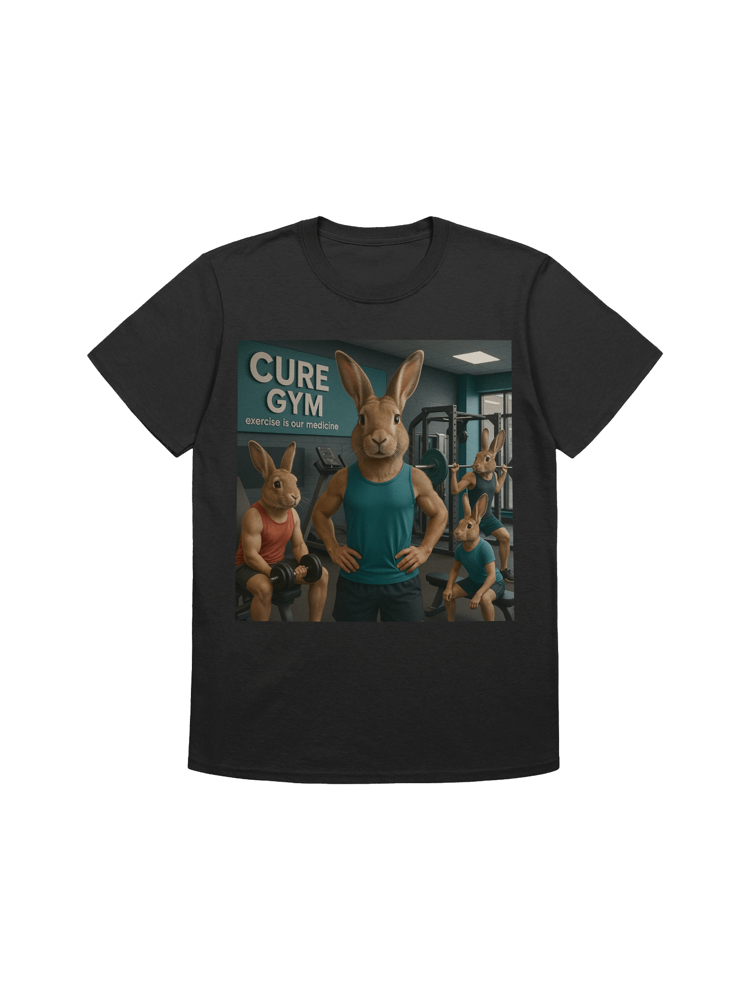 CURE GYM Rabbit Workout T-Shirt product image (5)