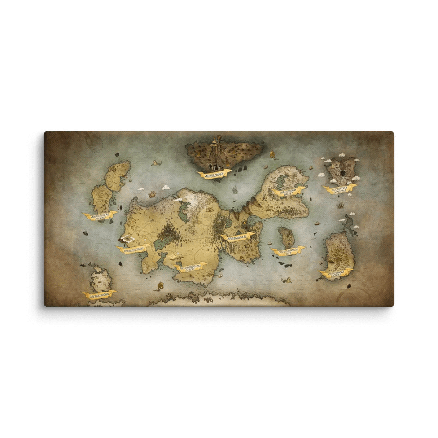 Everinthian | "World Map" Painting product image (3)