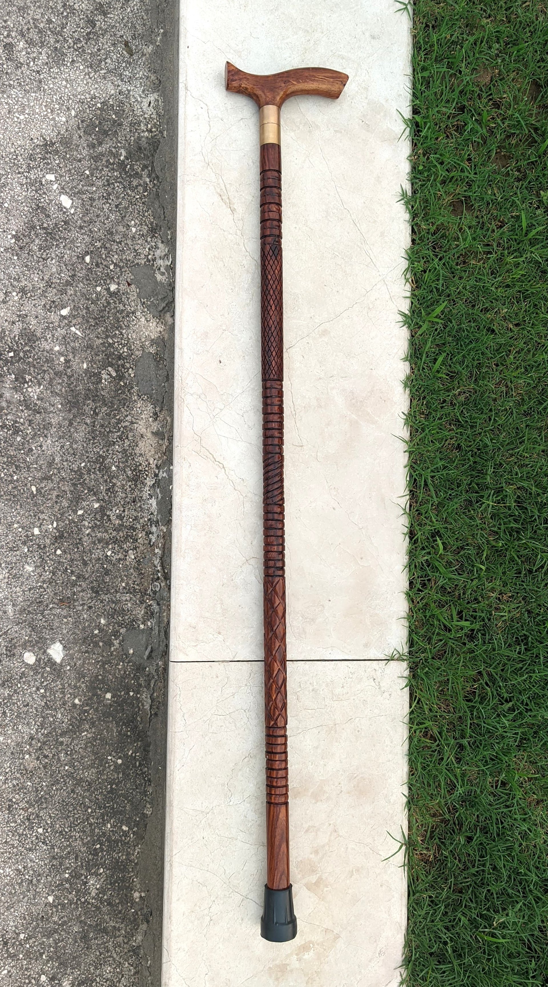 Premium Wooden Walking Stick & cane with Hidden Knife Handle product image (5)