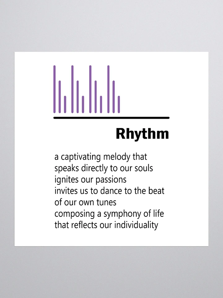 rhythm Sticker - purple line product image (3)