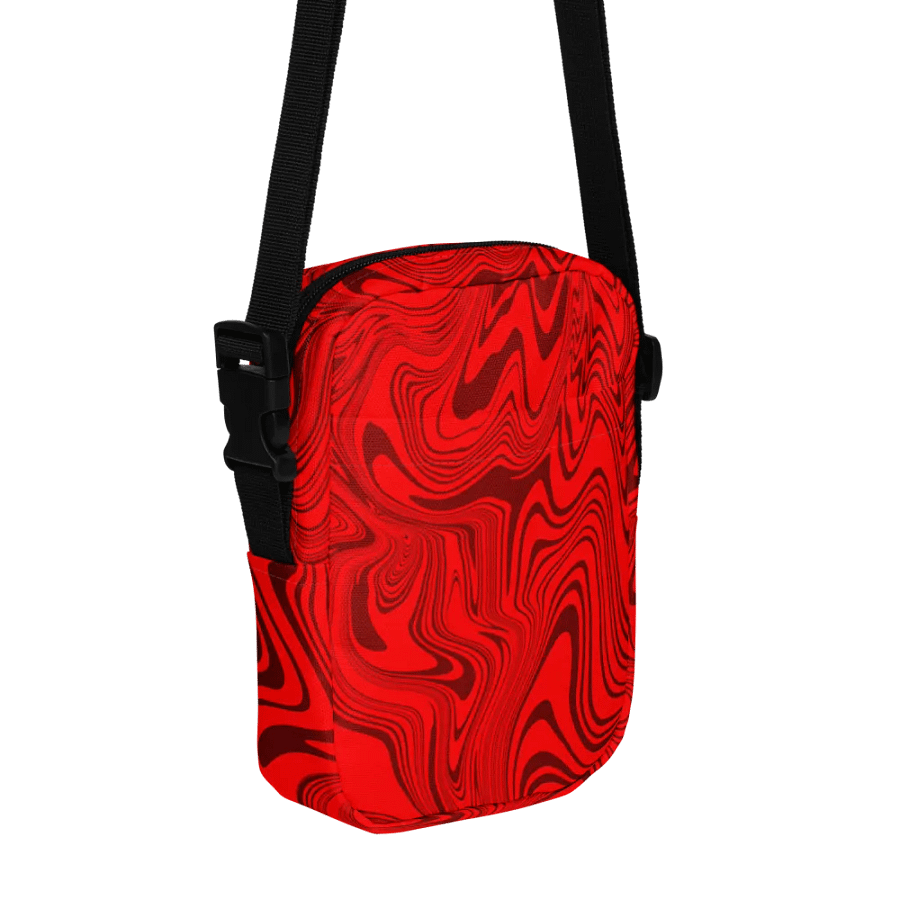 Utility Crossbody Bag - Abstract Red Swirls product image (11)