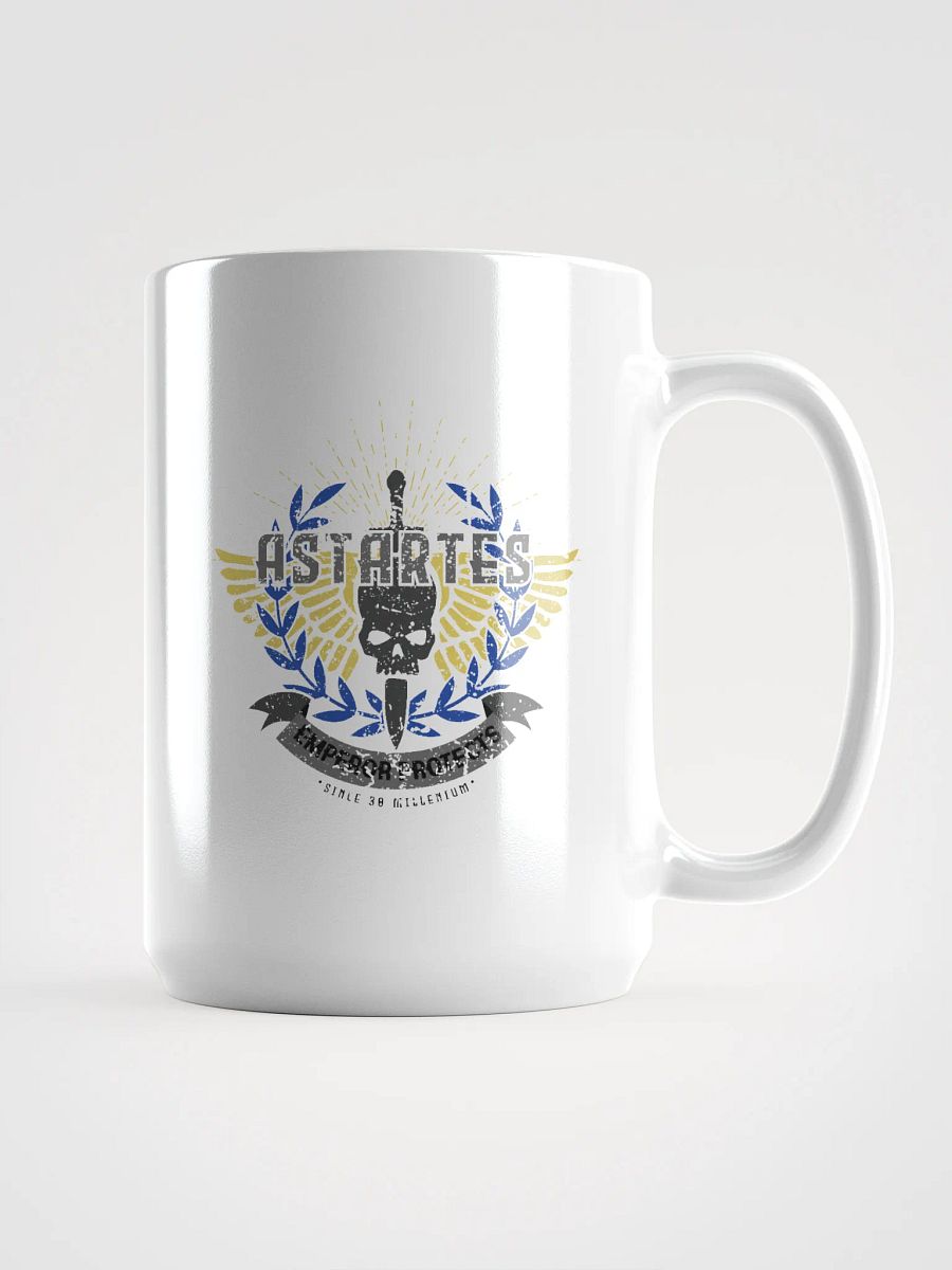 Astartes Retro Badge White Glossy Mug – Warhammer 40K product image (1)