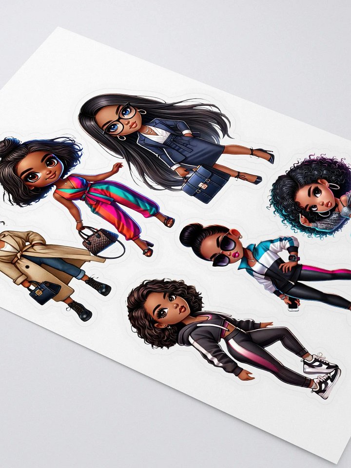 Chic Characters Sticker Sheet Set product image (2)
