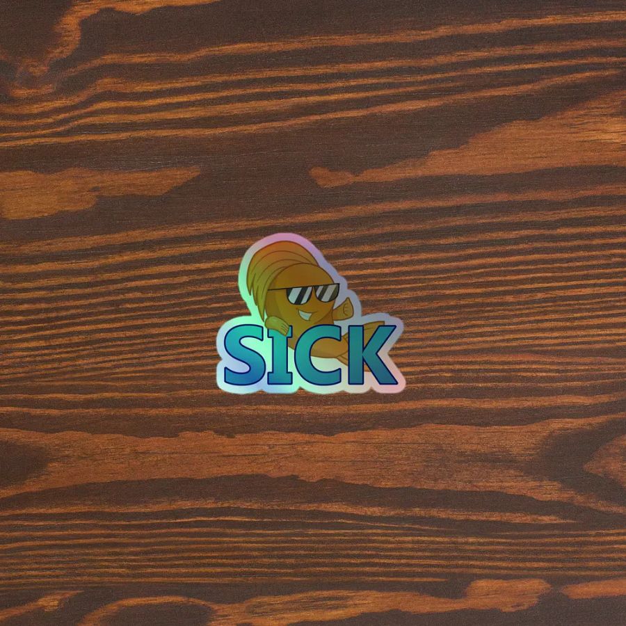 Sick Fish Holographic Sticker product image (3)