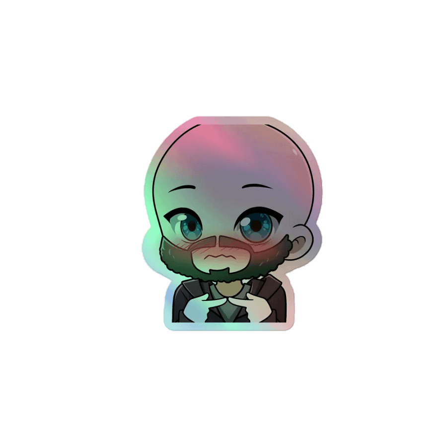 Geek UWU Holo Sticker product image (1)