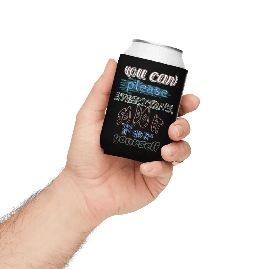 You Cant Please Everyone, So Do It For Yourself - Black - Coozie Can Cooler product image (5)