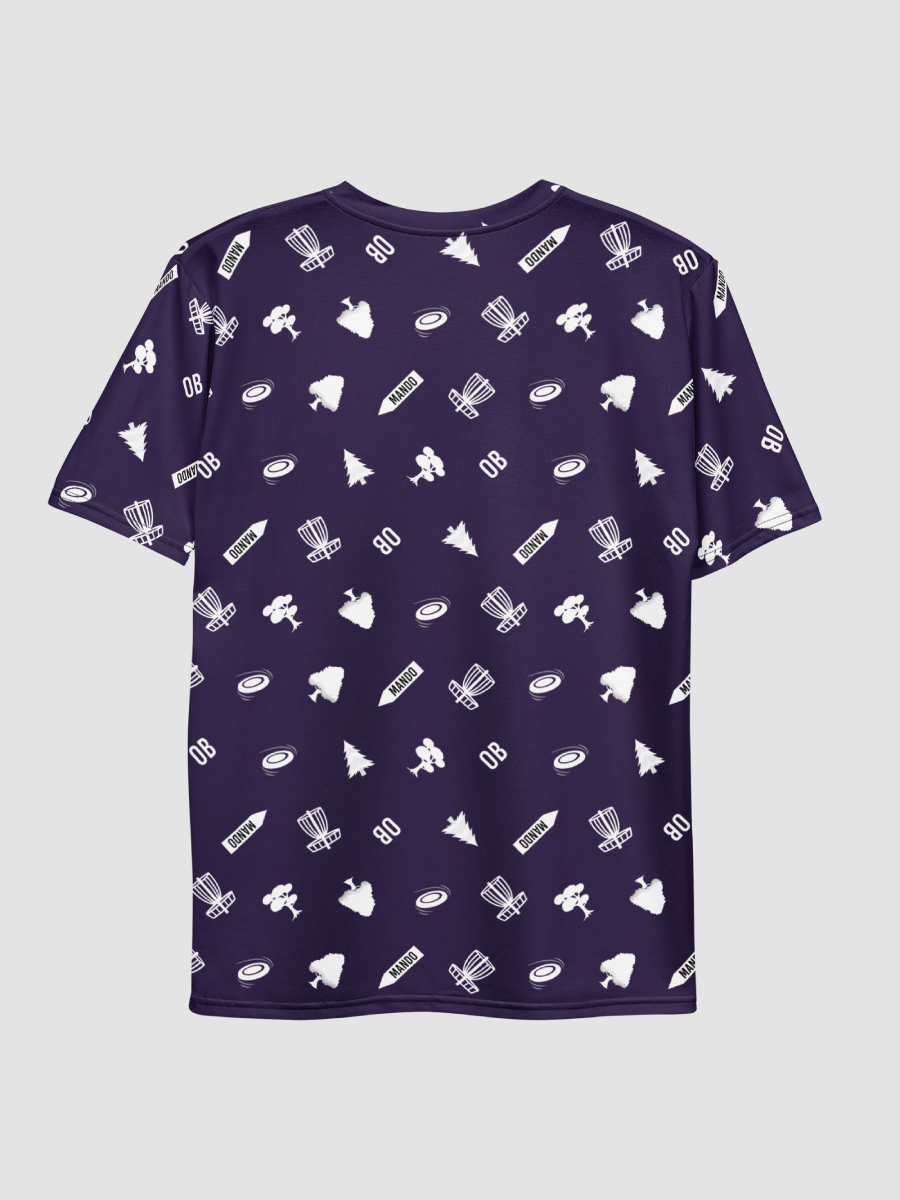 All-Over Print disc-golf Crew Neck T-Shirt - Blue product image (1)