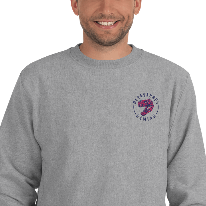 Devasaurus Pink Embroidered Champion Sweatshirt product image (1)