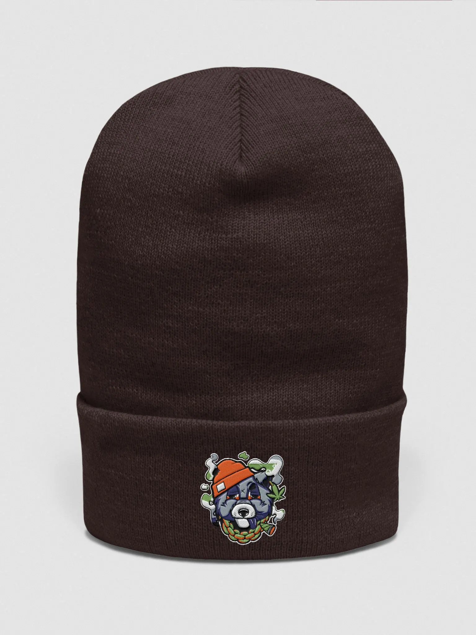 stone racoon Yupoon cuffed beanie product image (1)