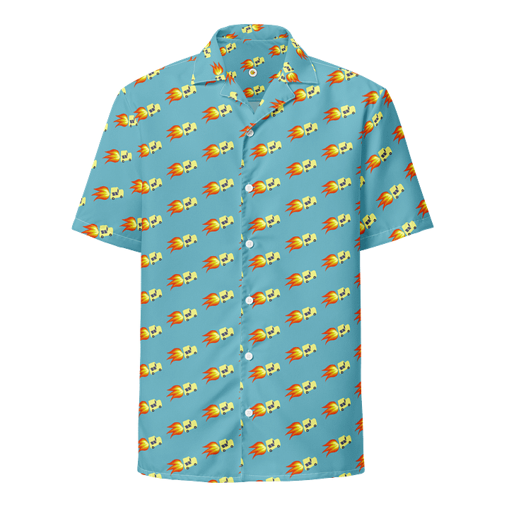 Blue Rocket Powered Hawaiian Shirt product image (1)