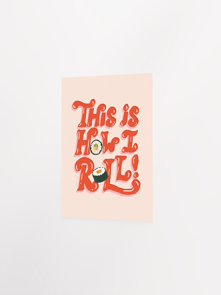 Sushi Roll Typography Poster product image (2)