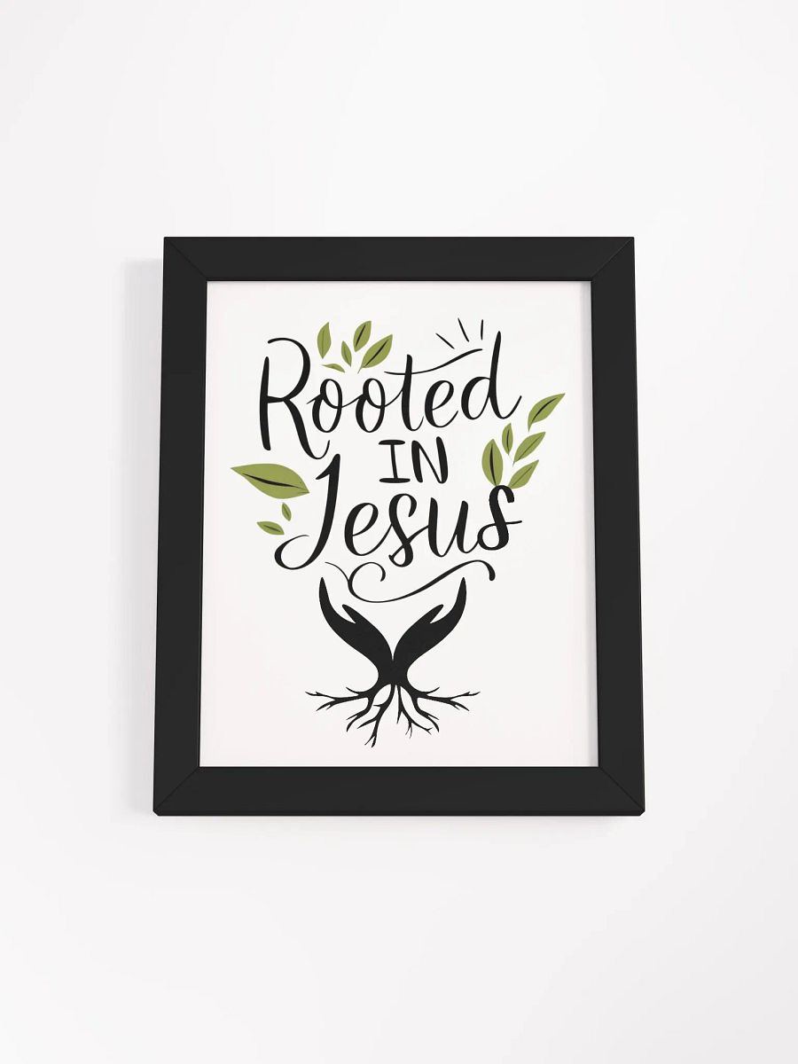 Rooted In Jesus Inspirational Wall Art product image (1)