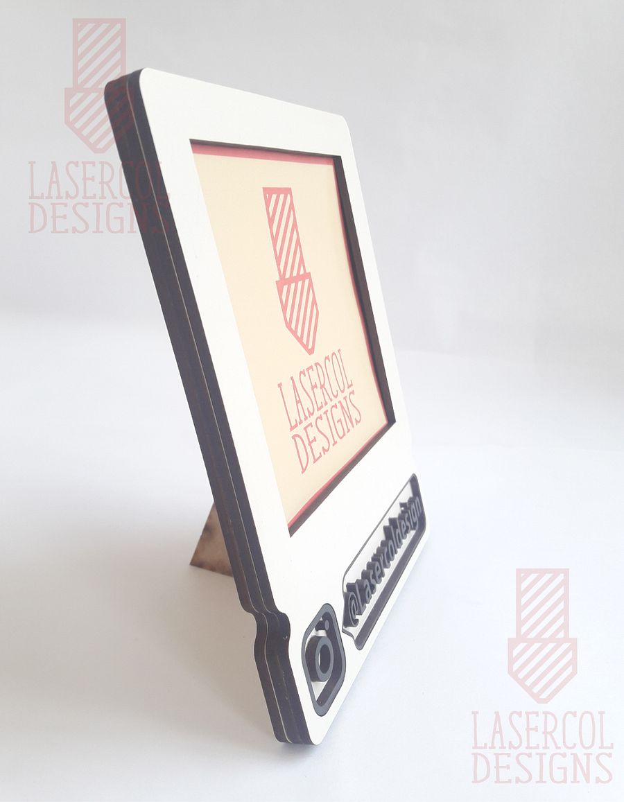 Photo frame with Instagram Handle - Laser Cut Files product image (7)