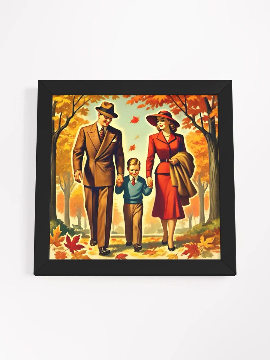 Family Walk in Autumn: Framed Artwork product image (11)