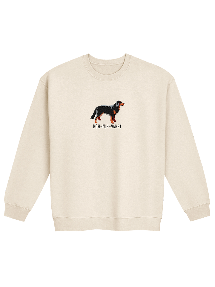 Hoh-Fuh-Vahrt Sweatshirt (Embroidered) of a Hovawart(Black & Tan) product image (21)