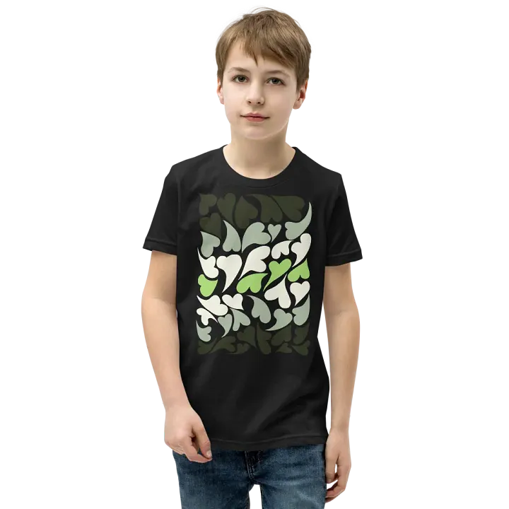 Nestled PRIDE Agender T-shirt (Youth) product image (1)