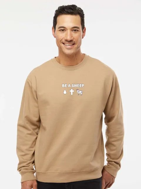 Be A Sheep Sweatshirt (Tan) product image (2)