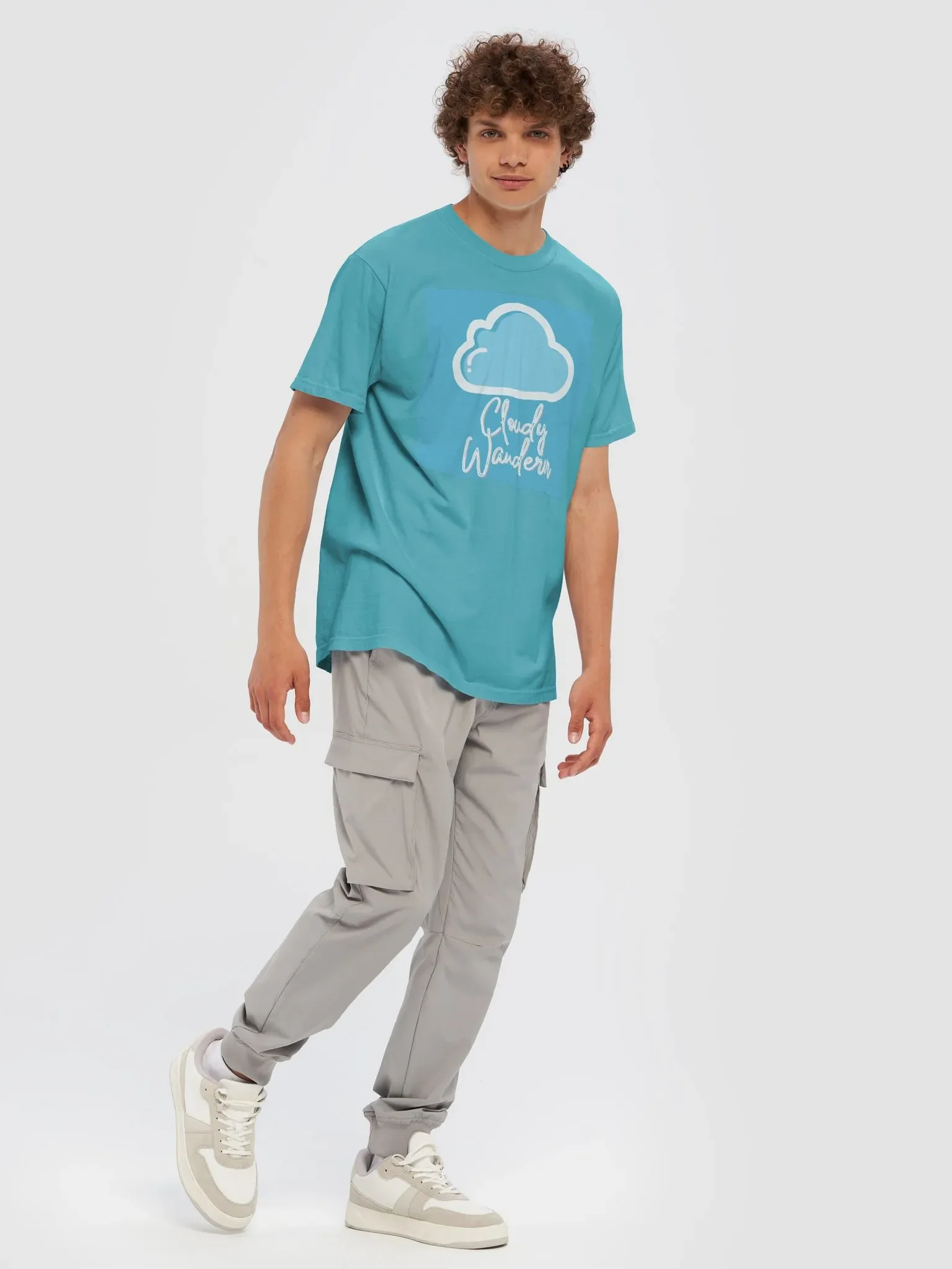 Cloudy Wanderer Cotton T-Shirt product image (7)