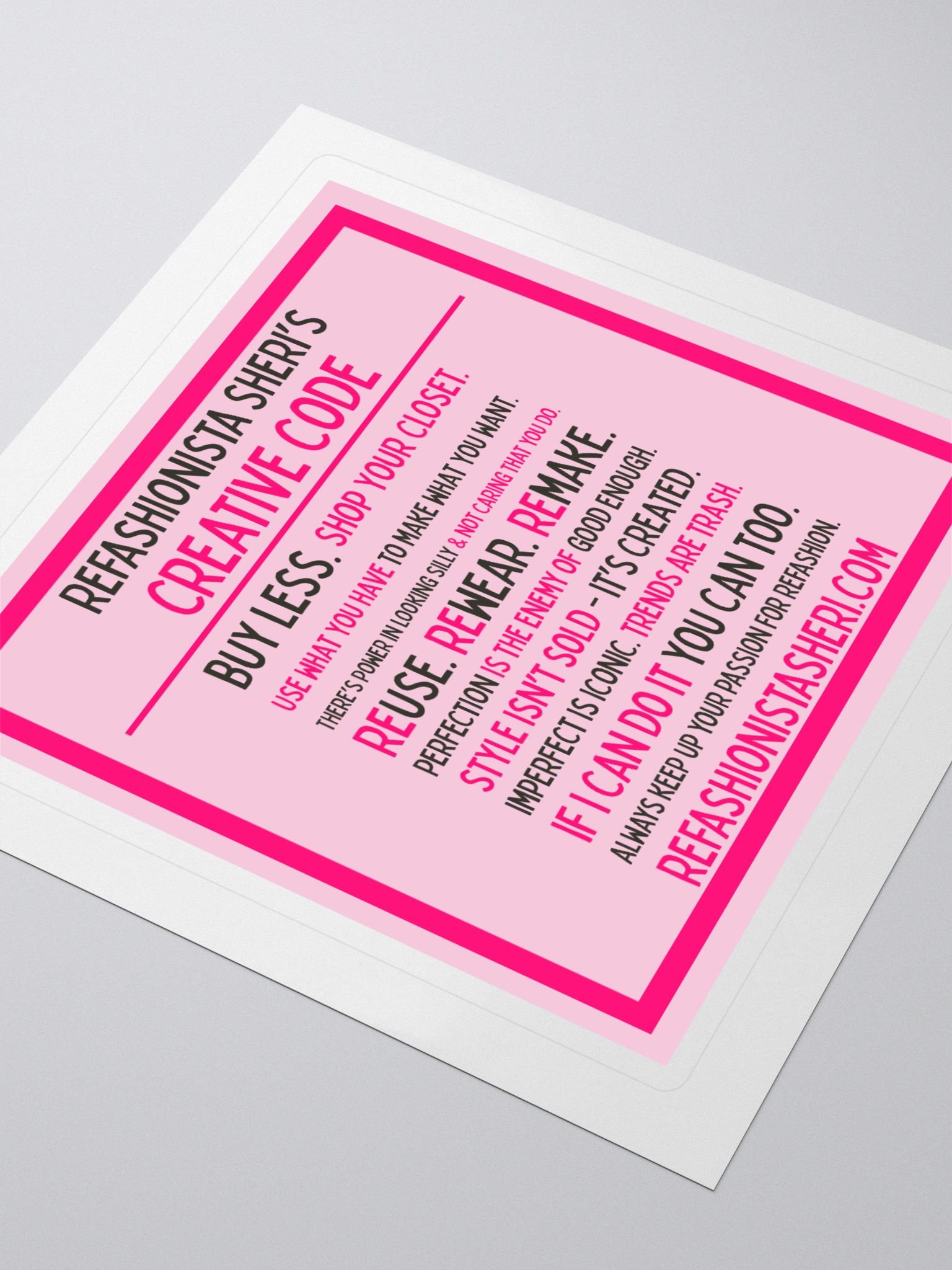 Refashionista Creative Code Stickers product image (3)