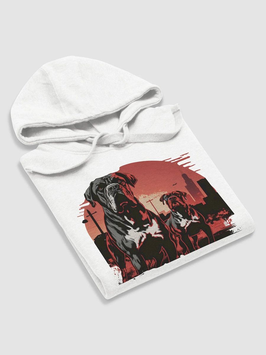 Retro Red Two Standing Pitbull Hoodie product image (4)