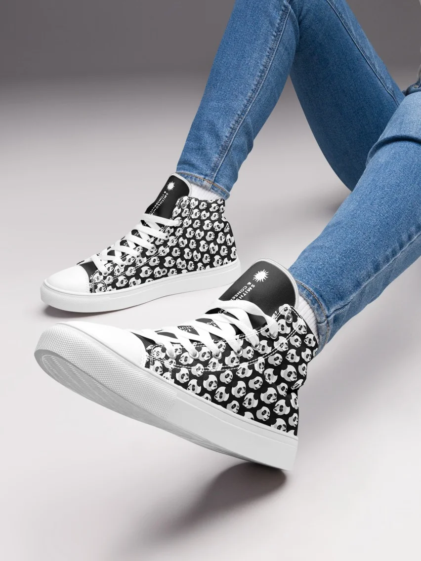 Pandas All Over Sneakers (Women's) Image 2