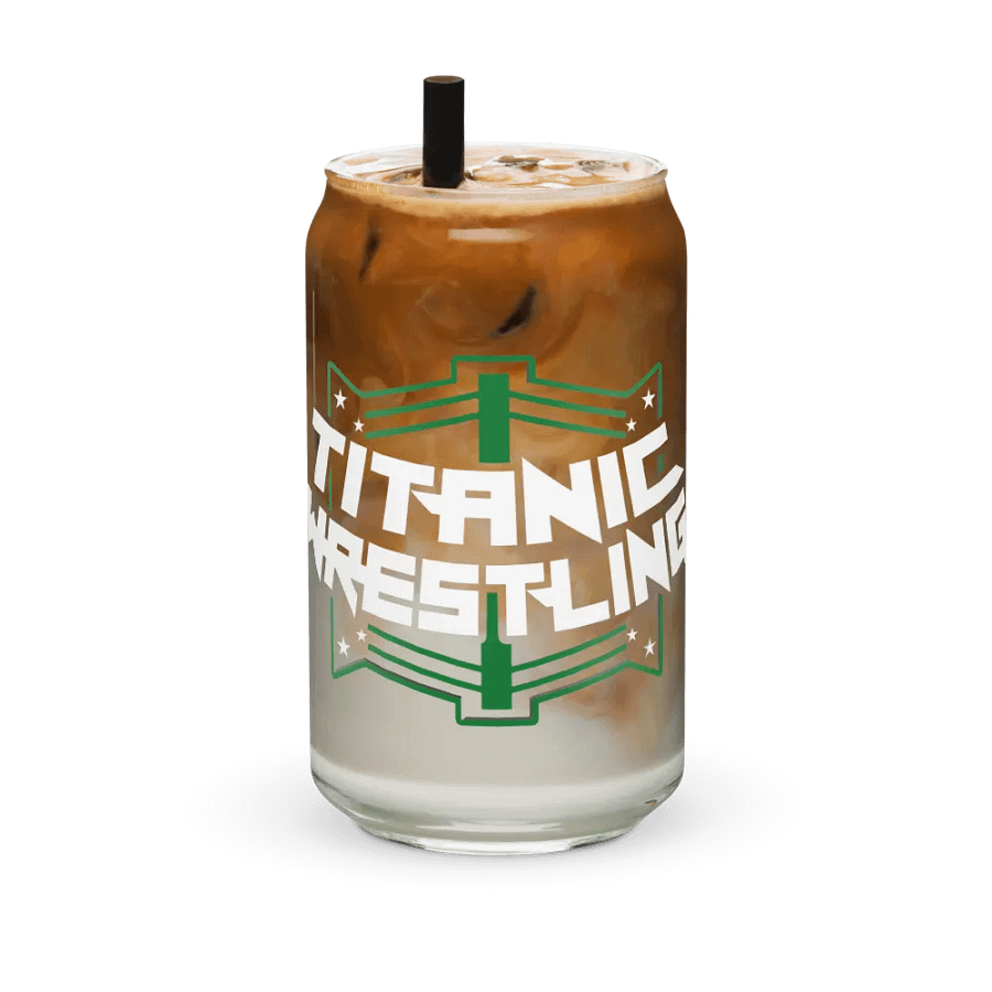 Titanic Logo Can Shaped Glass product image (1)