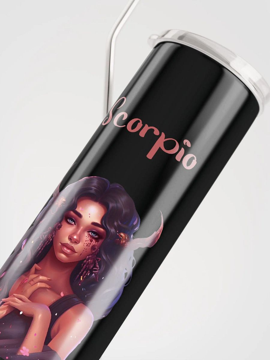 Embrace Scorpio Vibes with our Scorpio Girl Stainless Steel Tumbler | Eco-Friendly Chic product image (5)