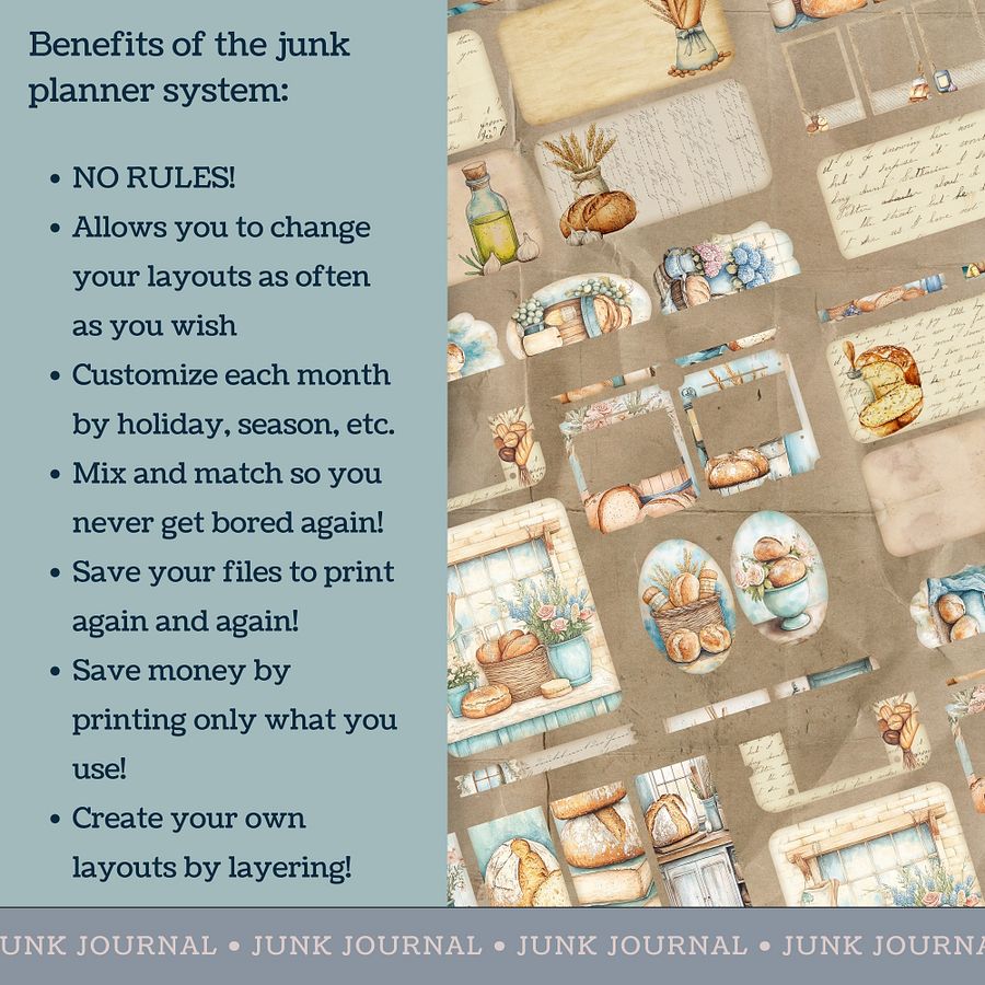 For The Love of Bread - Printable Ephemera Set 1 V3 product image (4)