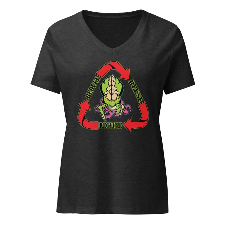 Biomass Reduce-Reuse-Recycle Womens V-Neck Shirt product image (3)