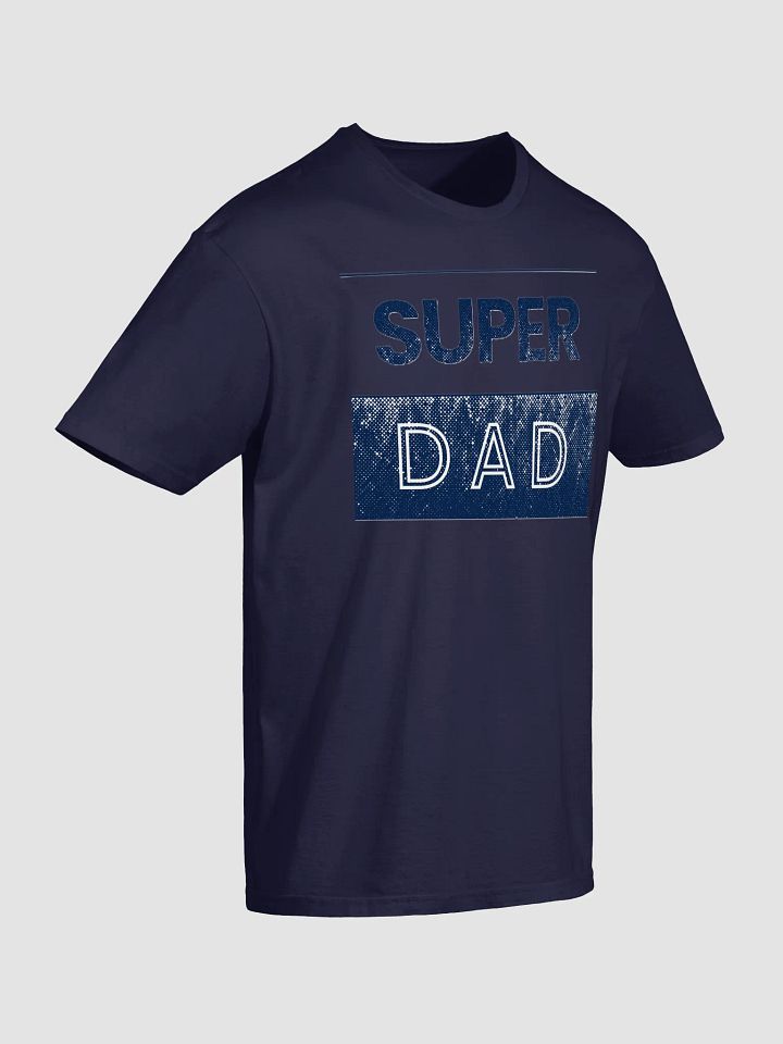 Super Dad Blue & White T-Shirt product image (7)