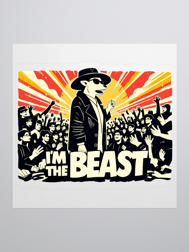 Mysterious Beast Sticker | 'I'M THE BEAST' product image (1)