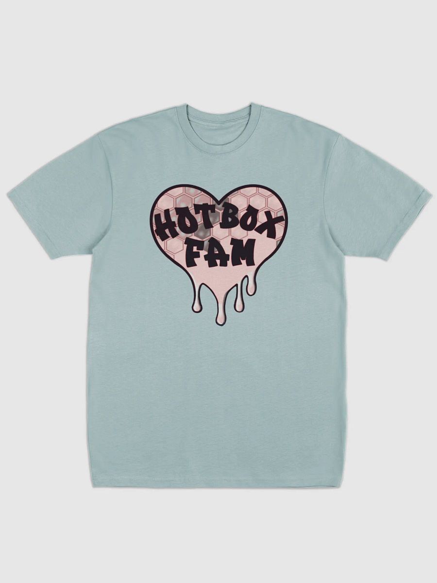 UNISEX HOT BOX FAM PALE PINK HONEY COMB TEE product image (2)