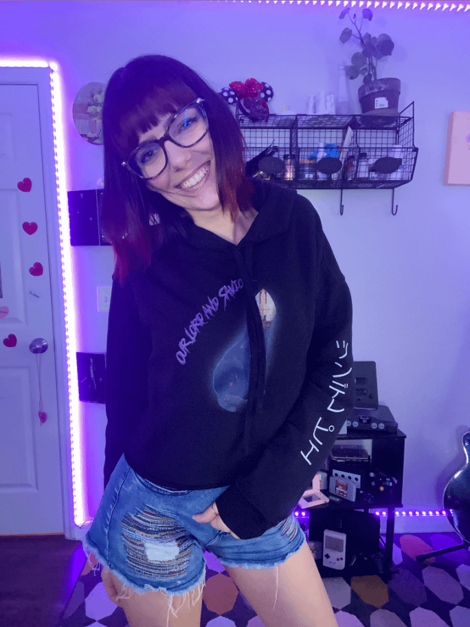 CURSED TINYCAT NFT CROP HOODIE product image (1)