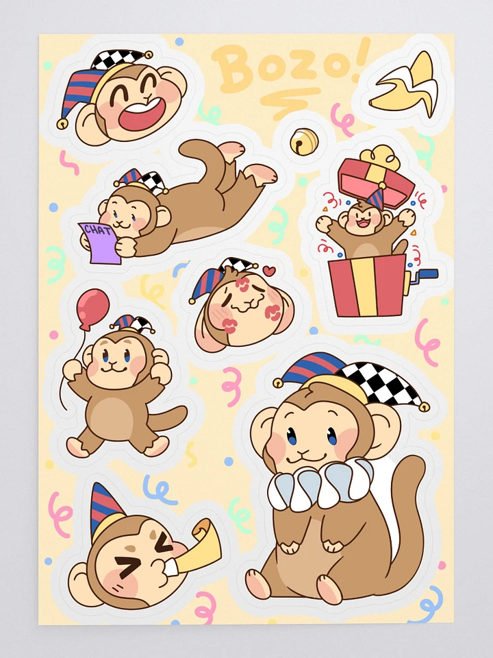 Birthday Bozo Sticker Sheet product image (2)