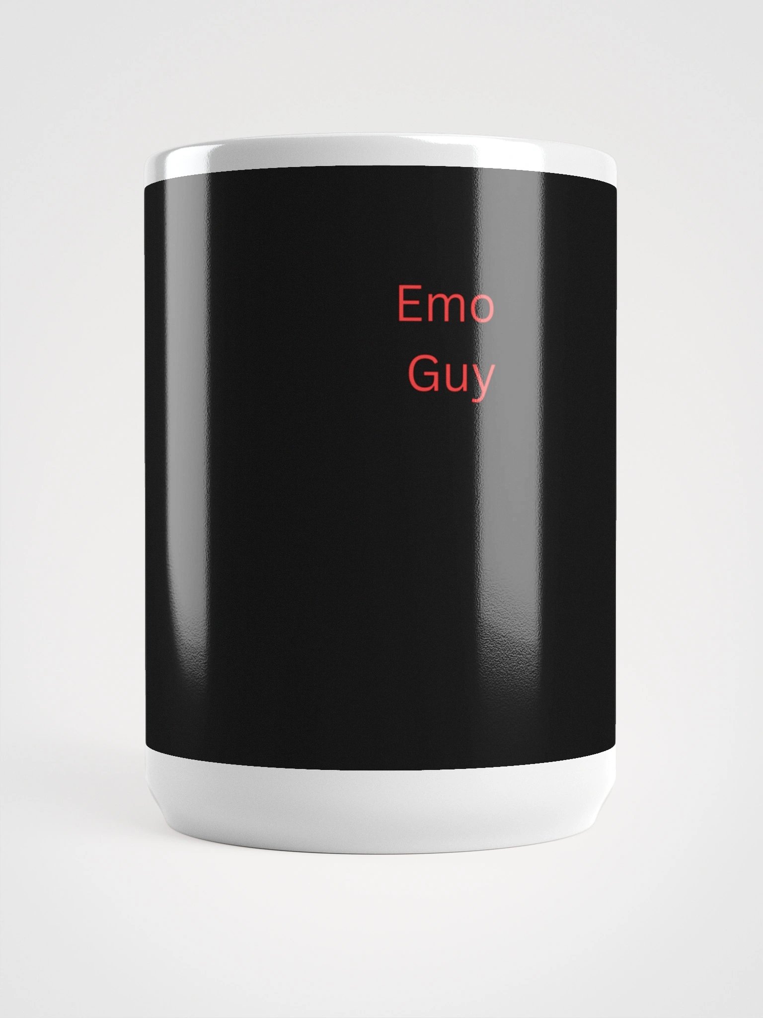 Emo Guy Red Text White Glossy Mug product image (5)