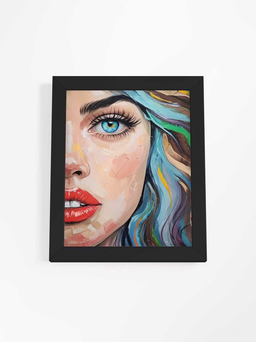 Vivid Eye and Colorful Hair Framed Poster product image (2)